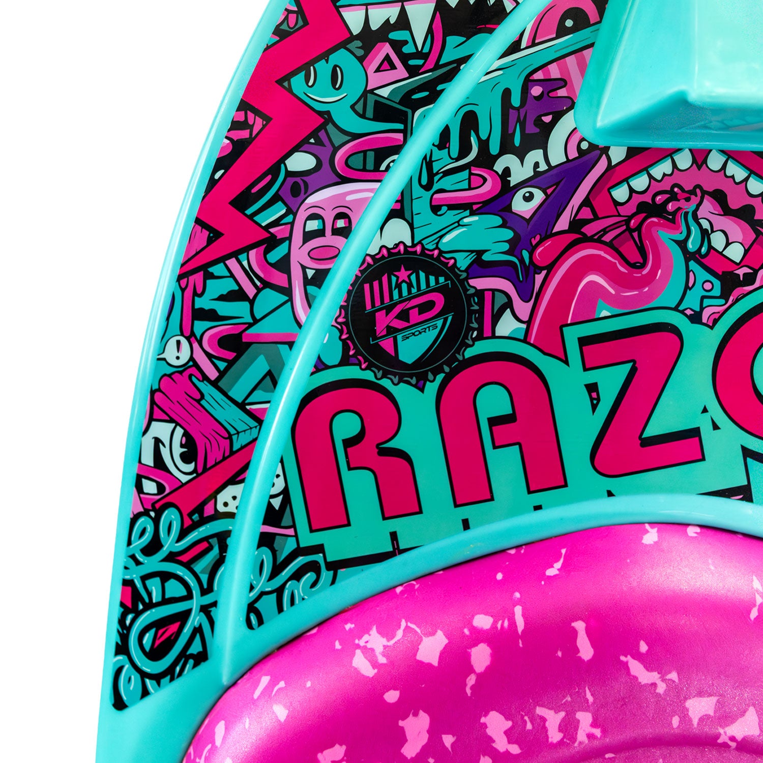 RAZOR KNEEBOARD - TEAL/PINK