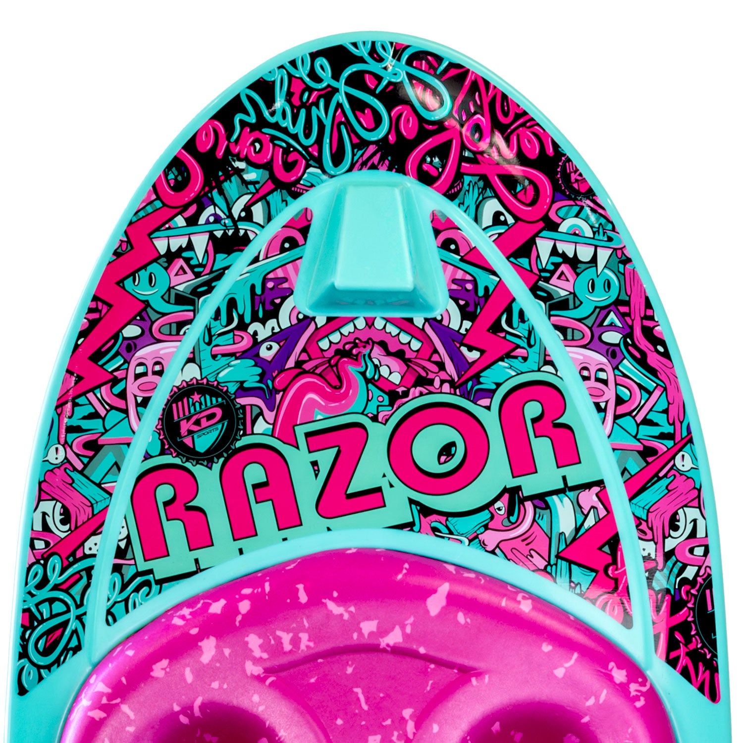 RAZOR KNEEBOARD - TEAL/PINK